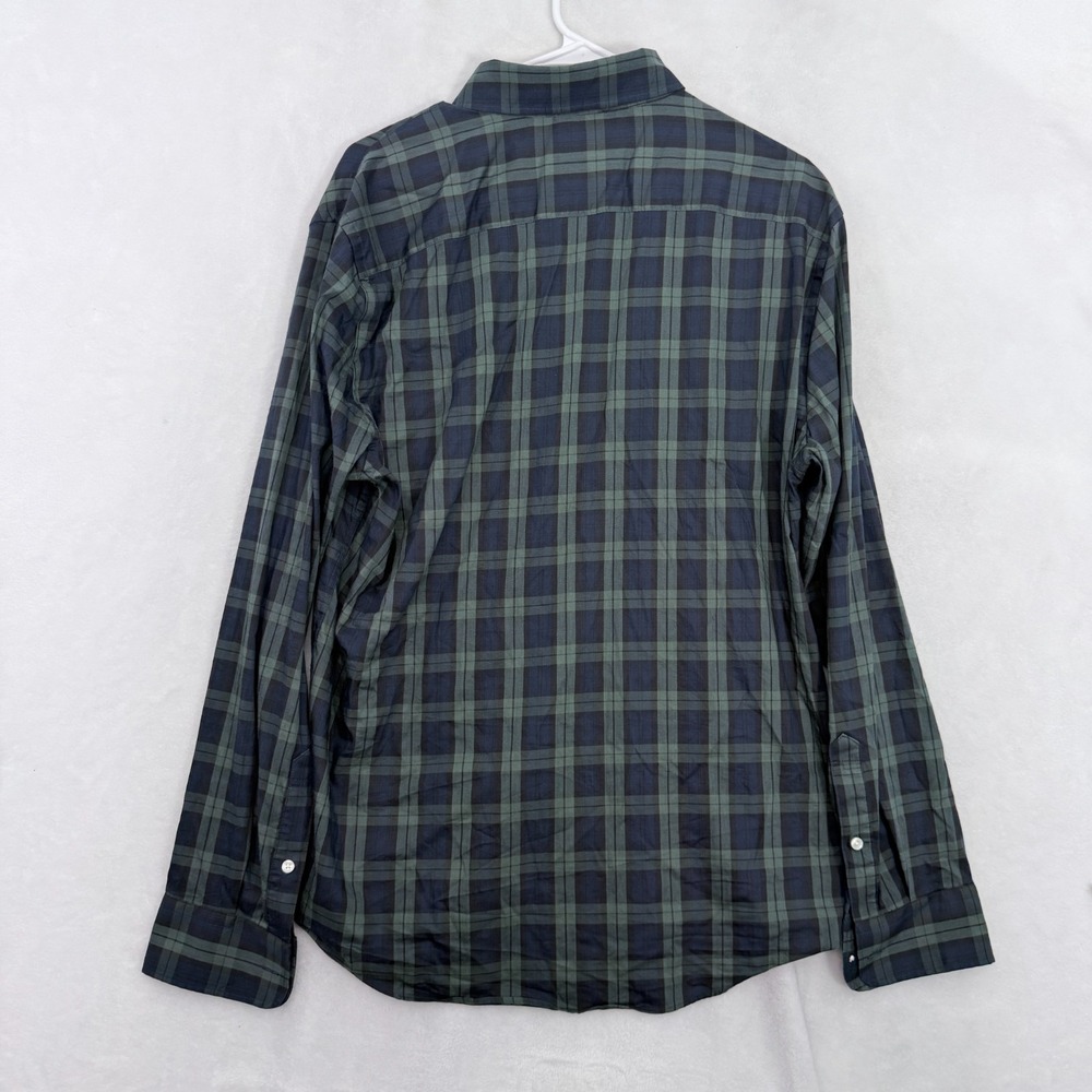 Faherty The Movement Shirt Mens L Green Plaid Performance Stretch Button Up - Picture 8 of 8